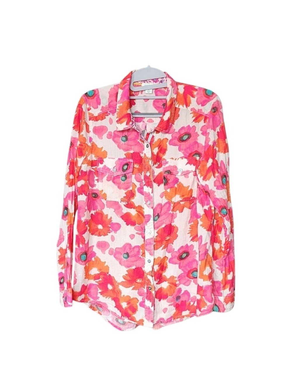 Sundance Pink & Orange Floral Button-Down Shirt
